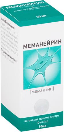 Фото Меманейрин, капли 10 мг/мл, 50 мл