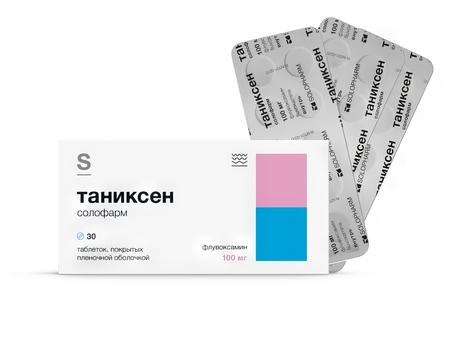 Фото Таниксен Солофарм таблетки, покрытые пленочной оболочкой 100 мг, 30 шт.