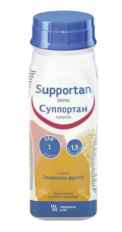 Фото Суппортан, напиток тропические фрукты 200 мл, 4 шт.