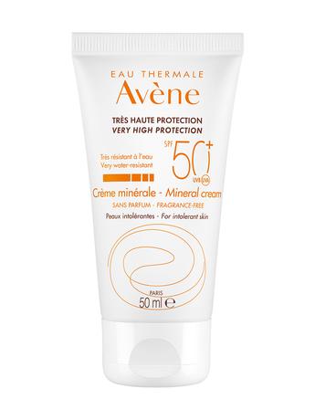 Фото Avene, солнцезащитный крем минерал для сверхчувствительной кожи SPF50+, 50 мл