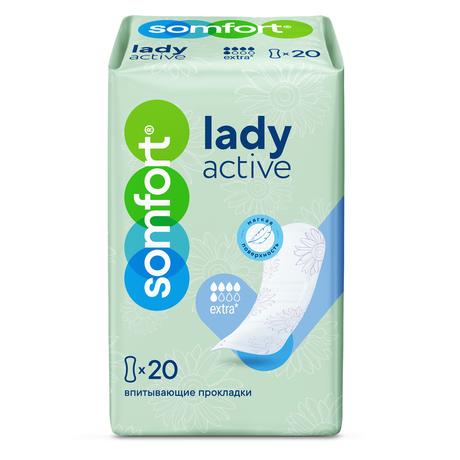 Фото Somfort Lady прокладки Active Extra, 20 шт.
