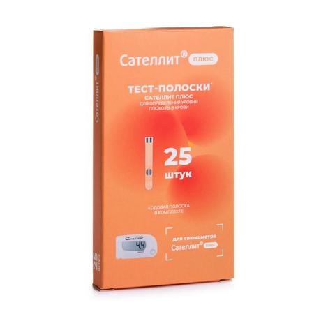 Фото Сателлит плюс ПКГЭ-02.4, тест-полоски, 25 шт.