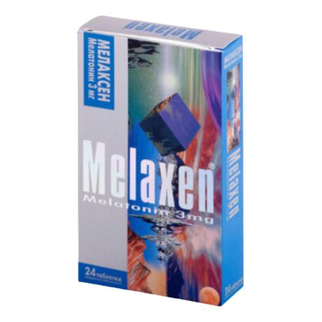 Фото Мелаксен таблетки, покрытые пленочной оболочкой 3 мг, 24 шт.