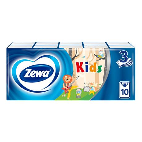 Фото Зева, платочки носовые бумажные детские, 100 шт.