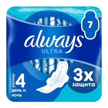 Фото Прокладки Always Ultra Дэй/Найт Дуо Single ароматизтрованные, 7 шт.