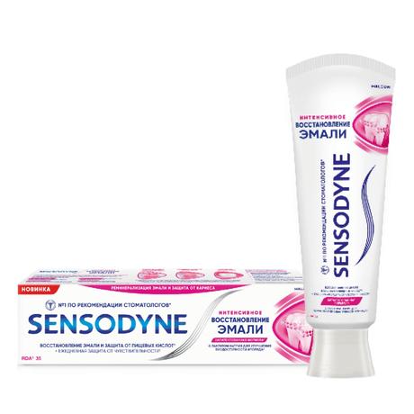 Фото Сенсодин Интенсивное восстановление эмали, зубная паста, 75 мл