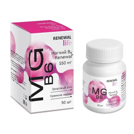 Фото Магний В6 Реневал, таблетки покрыт. плен. об., 50 шт.
