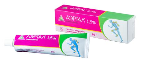 Фото Аэртал, крем 1,5% 60 г, 1 шт.