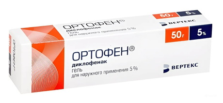 Фото Ортофен, гель 5%, 50 г