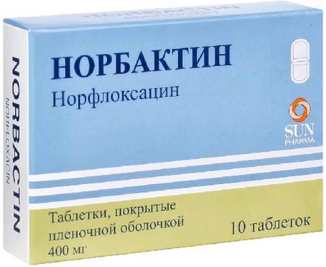 Фото Норбактин, таблетки покрыт. плен. об. 400 мг, 10 шт.