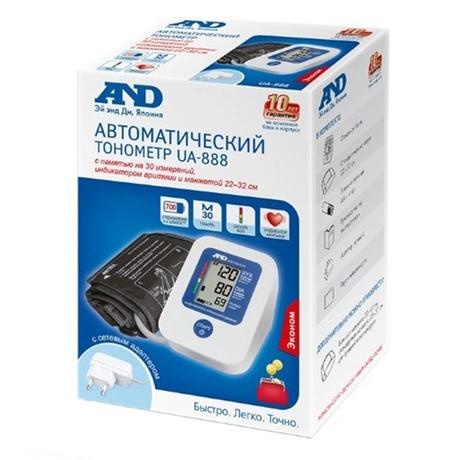 Фото Тонометр AND UA-888 АС, автоматический с адаптером (эконом), манжета 22-32 см