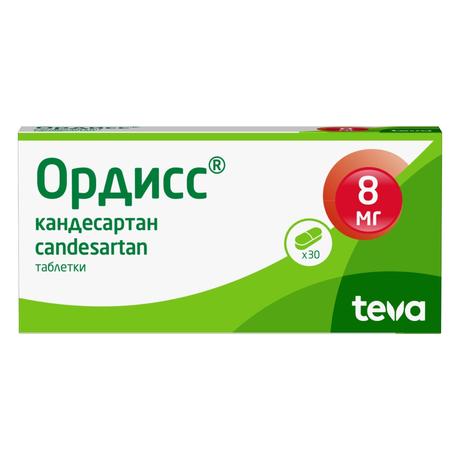 Фото Ордисс, таблетки 8 мг, 30 шт.