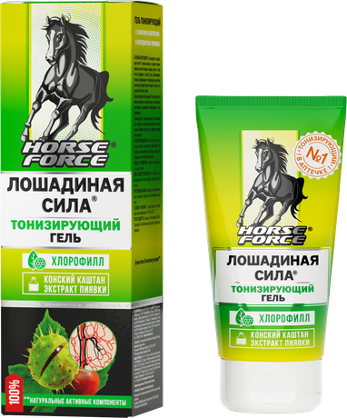 Фото Лошадиная сила, гель для ног тонизирующий (конский каштан/экстракт пиявки), 125 мл