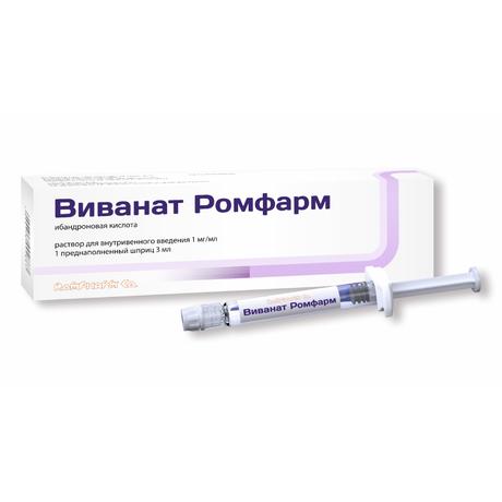 Фото Виванат Ромфарм, раствор 1 мг/мл, шприц 3 мл, 1 шт.