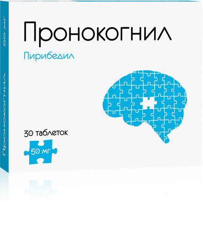 Фото Пронокогнил, таблетки с контрол. высв. покрыт. плен. об. 50 мг, 30 шт.