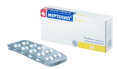 Фото Мертенил, таблетки покрыт. плен. об. 5 мг, 30 шт.