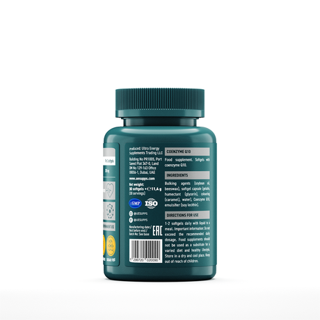 Фото UESUPPS Ультра Энерджи Антиоксидант Коэнзим Q10, капсулы, 30 шт.