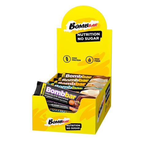 Фото BOMBBAR батончик глазированный (ассорти) 40 г, 30 шт.