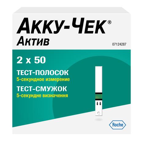 Фото Тест-полоски  Accu-Chek Active, 100 шт.