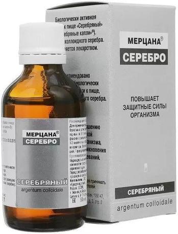 Фото Серебряный, капли для внутреннего применения, флакон 50 мл