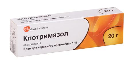Фото Клотримазол, крем 1% (ГлаксоСмитКляйн), 20 г