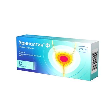 Фото Уриналгин Ф, таблетки 100 мг, 12 шт.