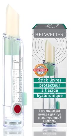 Фото Belweder, помада гигиеническая с гиалуроновой кислотой, 4 г, 1 шт