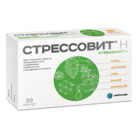 Фото Стрессовит Н, капсулы, 30 шт.
