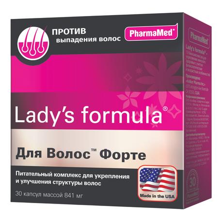 Фото Lady's formula для волос Форте, капсулы 841 мг, 30 шт.