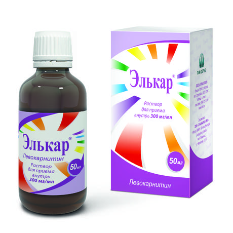 Фото Элькар, раствор 300 мг/мл, 50 мл