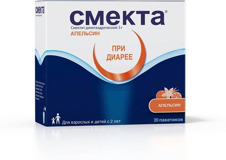 Фото Смекта, порошок (апельсин) пакетики 3 г, 20 шт.