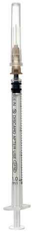 Фото Шприц инсулиновый трехкомпонентный U40 0.45 х 12 мм 26G, 1 мл
