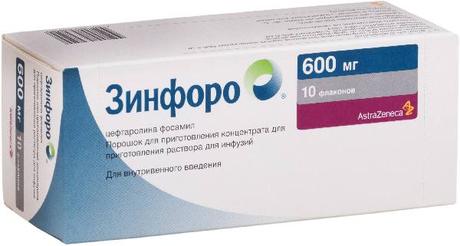 Фото Зинфоро, порошок 600 мг, 10 шт.