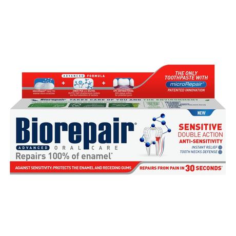 Фото Biorepair Sensitive Double Action/Биорепейр Сенситив Двойное действие, 75 мл 