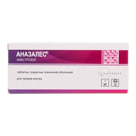 Фото Аназалес, таблетки покрыт. плен. об. 1 мг, 28 шт.