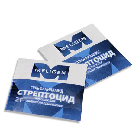 Фото Стрептоцид, порошок, пакетики 2 г, 5 шт.