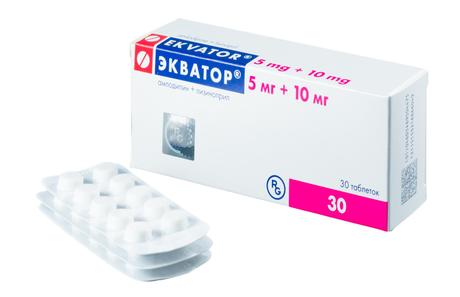 Фото Экватор, таблетки 5 мг+10 мг, 30 шт.
