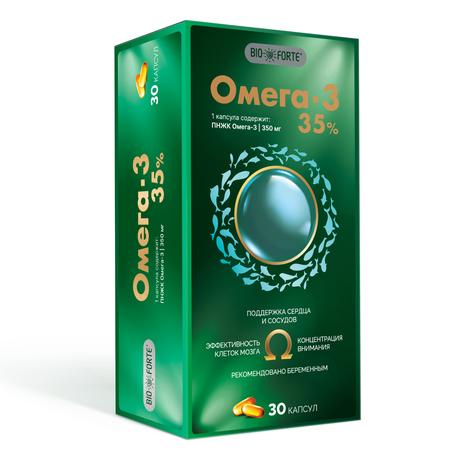 Фото Омега-3 35% BioForte, капсулы 1400 мг, 30 шт.