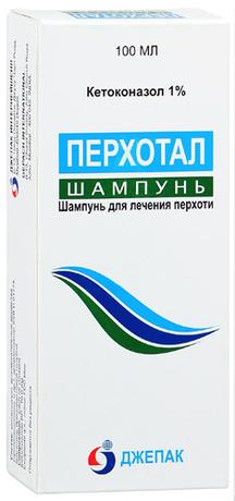 Фото Перхотал, шампунь от перхоти 1%, 100 мл