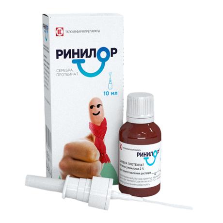 Фото Ринилор, таблетки 200 мг (+ флакон-спрей), 1 шт.