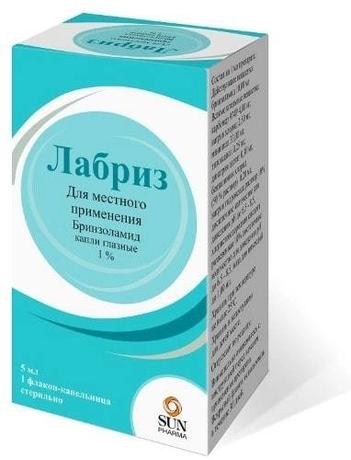 Фото Лабриз, капли глазные 1%, 5 мл