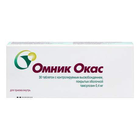 Фото Омник Окас, таблетки покрыт. плен. об. 0.4 мг, 30 шт.