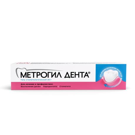 Фото Метрогил Дента, гель стоматологический, 20 г