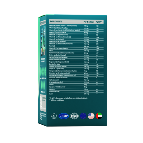 Фото UESUPPS Ультра Энерджи Мега Мен Мультивитамин, капсулы, 60 шт.