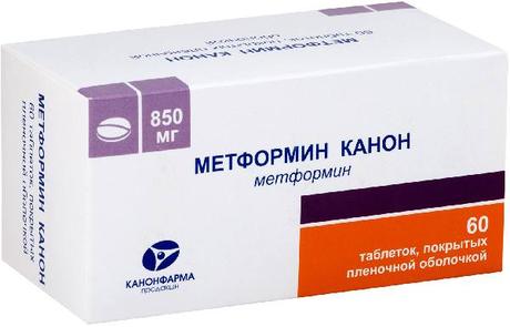 Фото Метформин-Канон, таблетки покрыт. плен. об. 850 мг, 60 шт.
