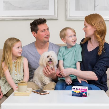 Фото Ринзасип для детей, порошок (малиновый), саше 3 г, 10 шт.