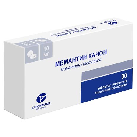 Фото Мемантин Канон таблетки, покрытые пленочной оболочкой 10 мг, 90 шт.