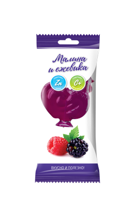 Фото Петушок, леденцовая карамель с Цинком и витамином С со вкусом малины и ежевики, 17 г