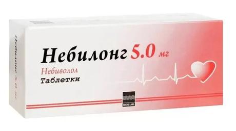 Фото Небилонг, таблетки 5 мг, 50 шт.