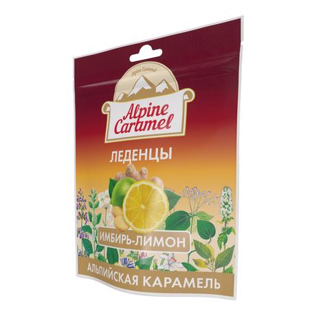 Фото Alpine Caramel, леденцы со вкусом имбирь-лимон, 75 г